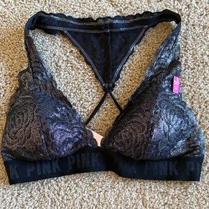 PINK Victoria's Secret Black Lace Bralette